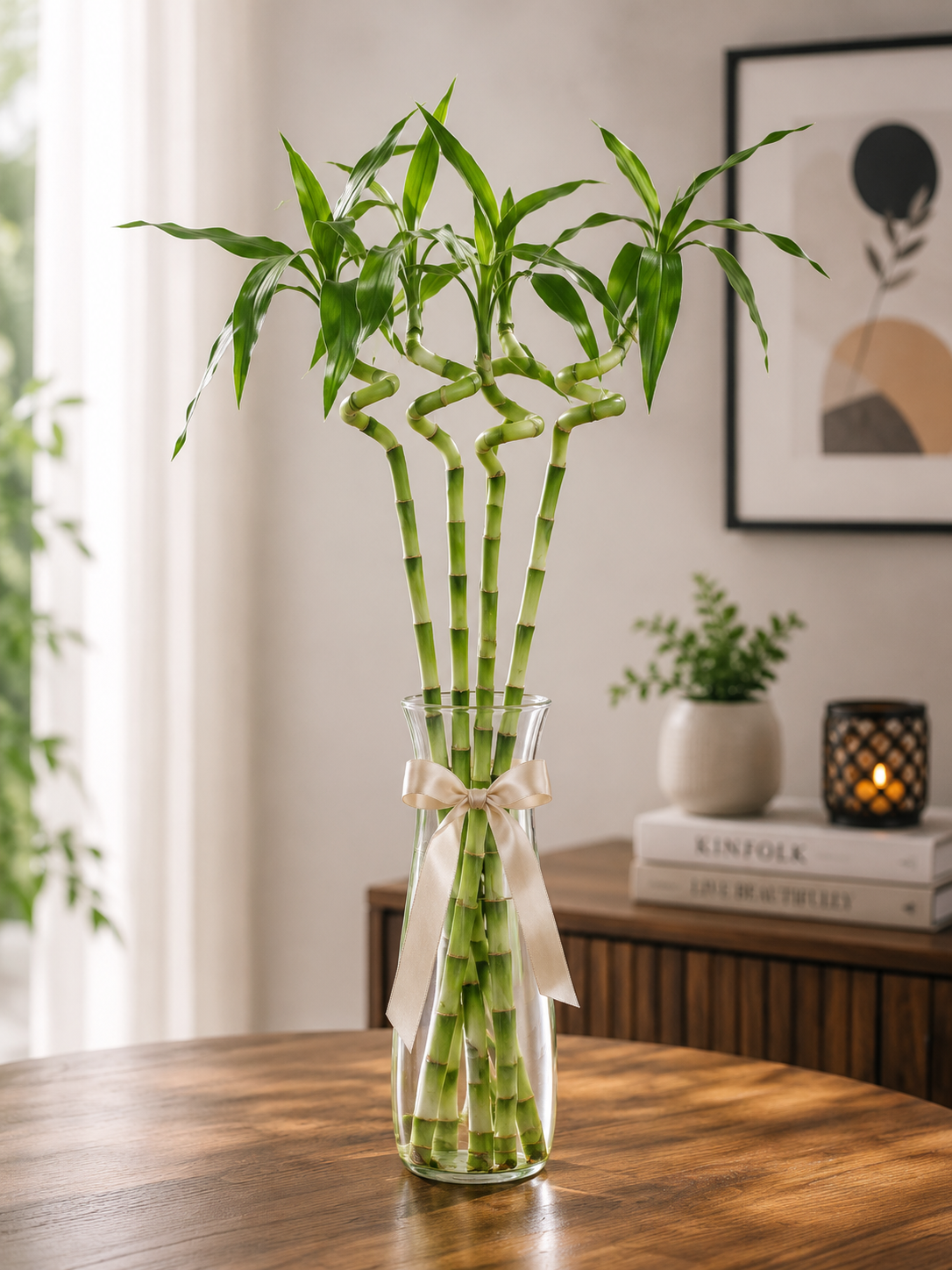Elegant Spiral Bamboo