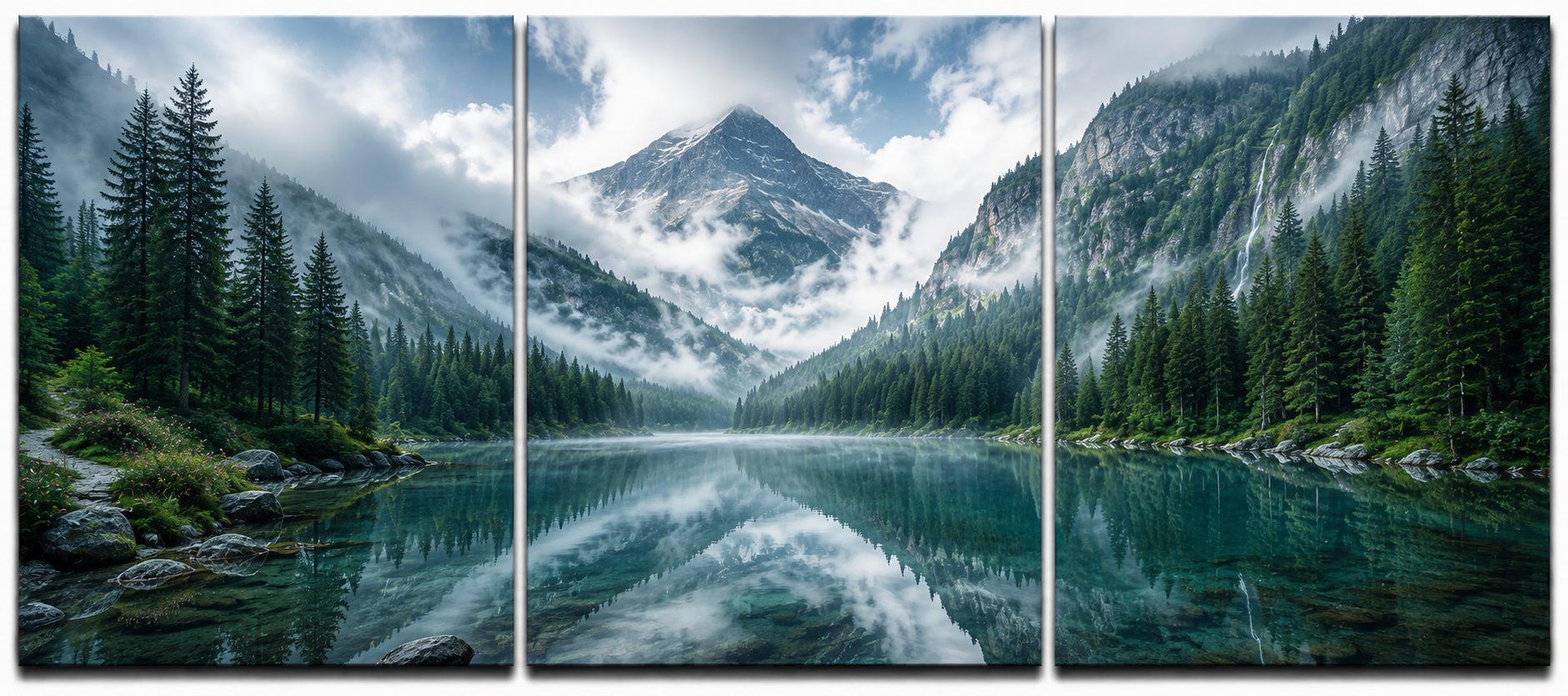 Forest Mist Triptych